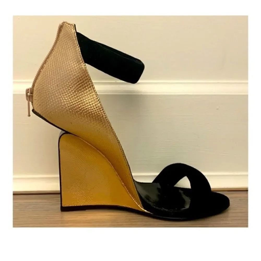 Pierre Hardy Gold and Black Platform